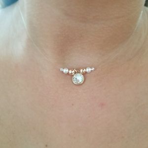 Nylon Swarovski Crystals Necklace